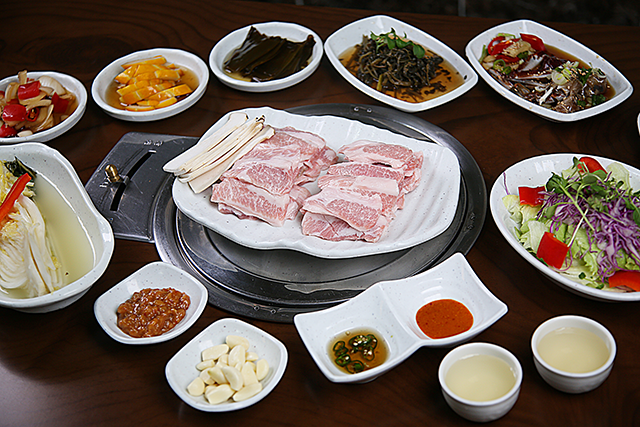 약선금란참숯구이