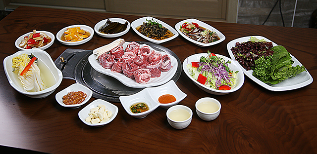 약선금란참숯구이